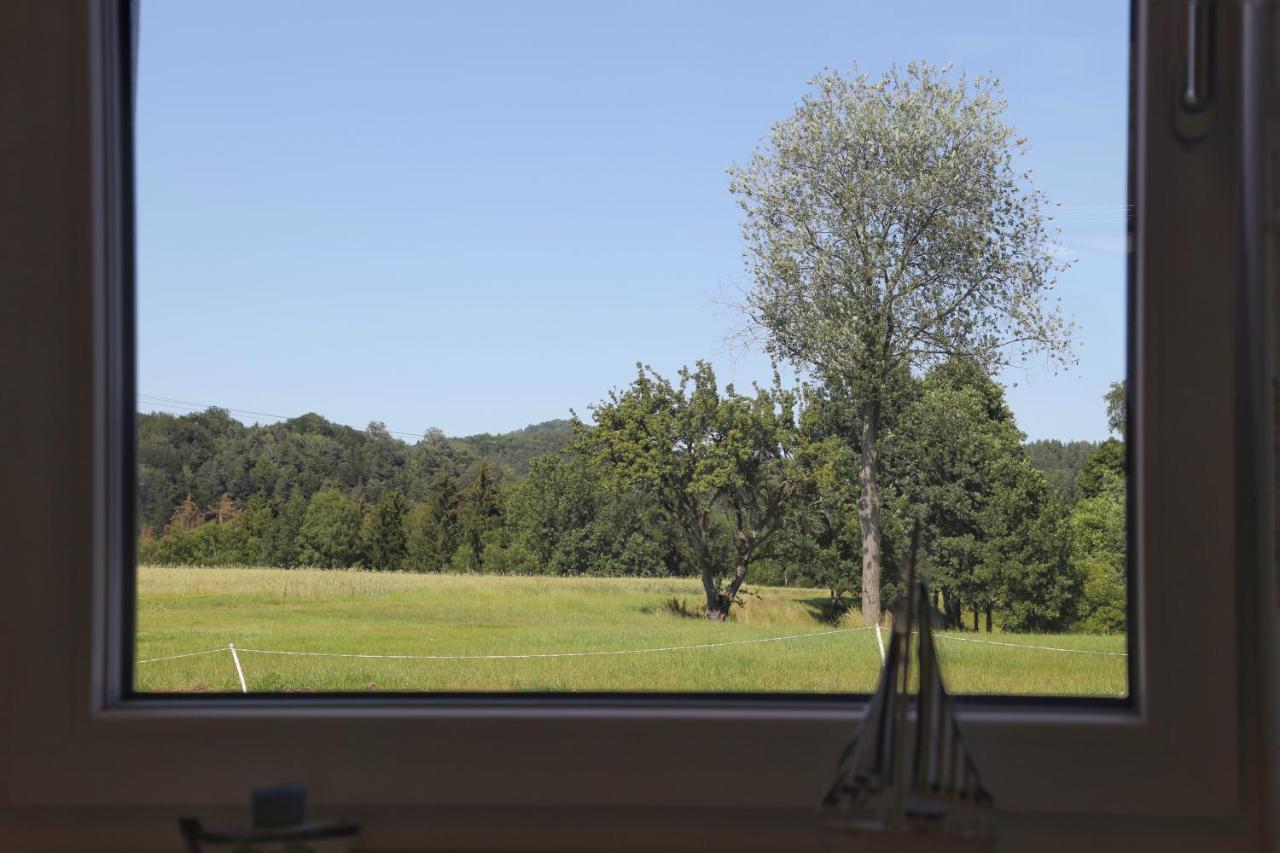 Auszeit Mit Weitblick In Der Sachsischen Schweiz - Kleiner Bauernhof Mit Tieren Und Wallbox Rathmannsdorf Esterno foto